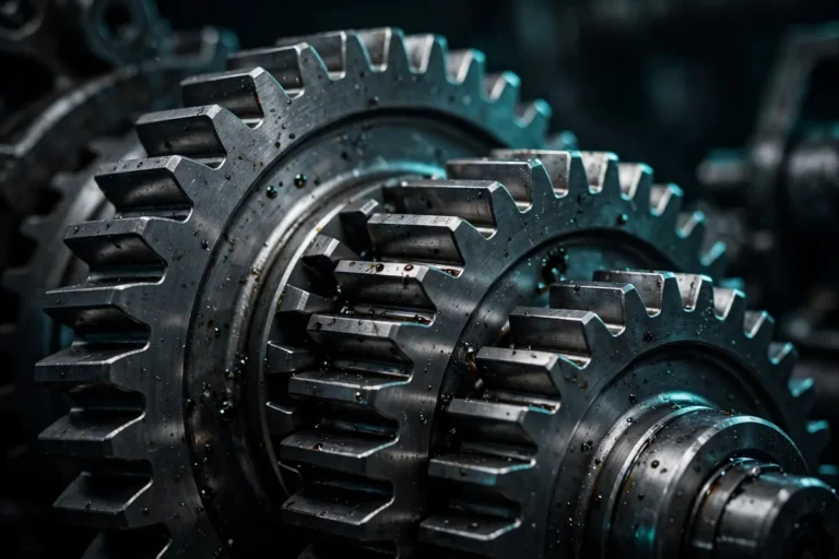 Close-up of automatic transmission gears