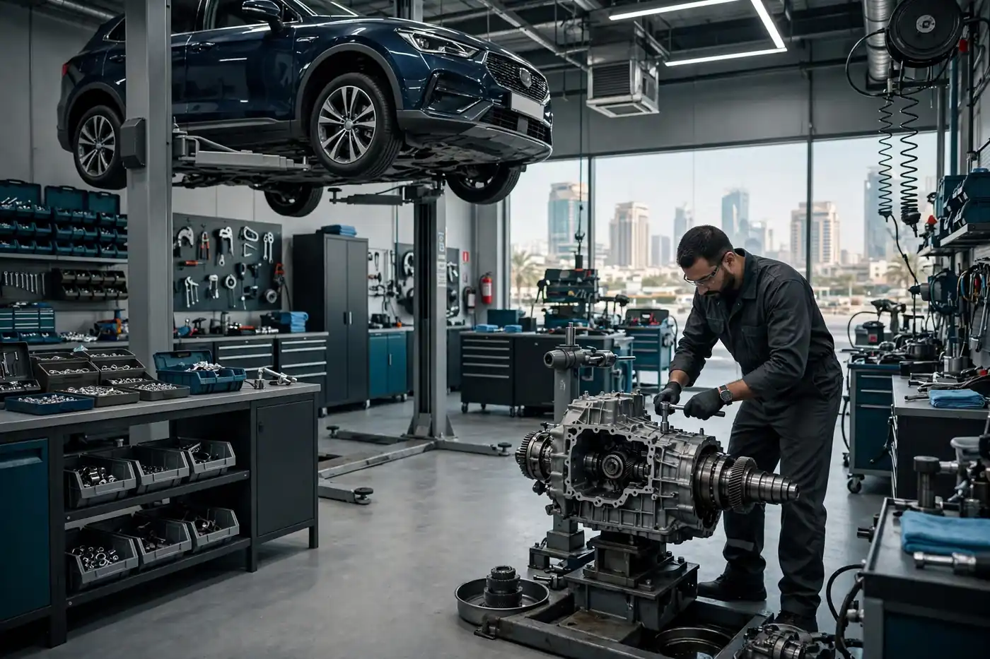 Transmission repair workshop in Dubai